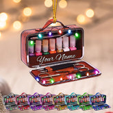 Royal Fight Personalized Nail Ornament,Nail Technician Ornament, Nail Technician Ornaments, Makeup Ornaments Makeup Christmas Ornament, Nail tech Gifts, Nail Technician Gifts (Nail 4)